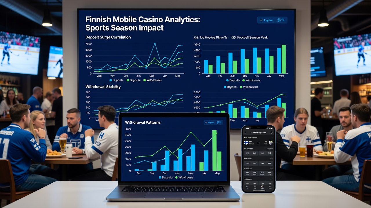 Mobile transaction volume comparison during off-season versus sports season periods