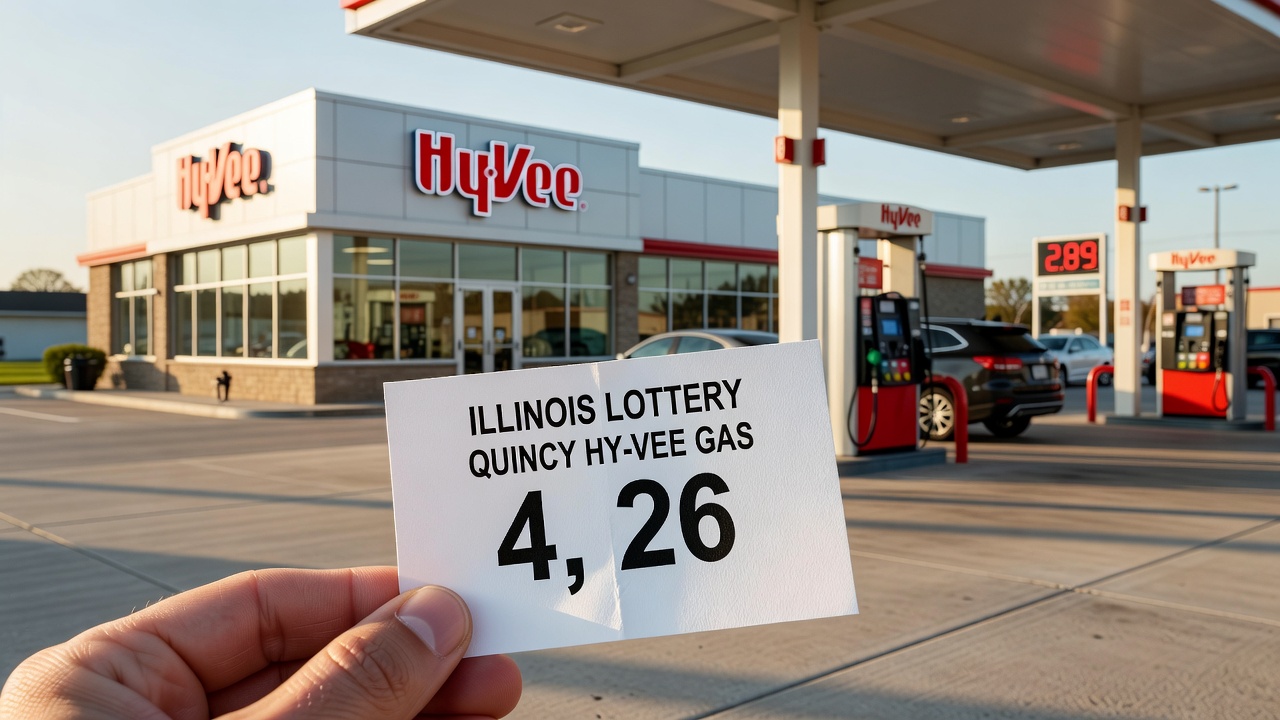 Powerball lottery ticket and jackpot announcement graphic for the August 2026 drawing